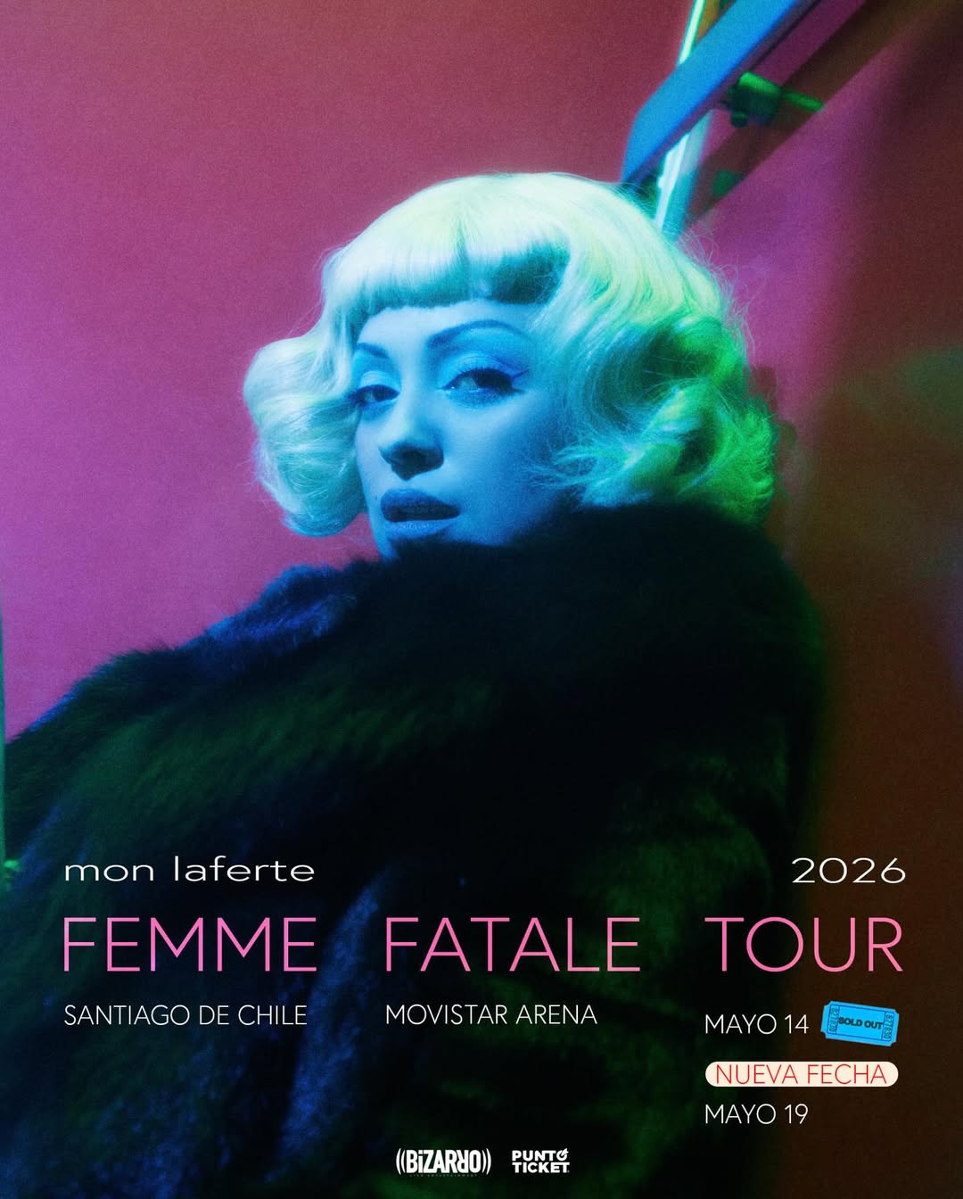Femme Fatale Tour: Mon Laferte agenda nueva fecha en el Movistar Arena
